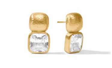 Julie Vos Catalina Earring in Cubic Zirconia