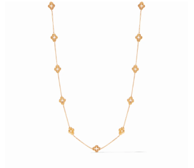 Julie Vos Florentine Demi Delicate Station Necklace in Gold