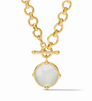 Julie Vos Honeybee Demi Necklace in Mother of Pearl