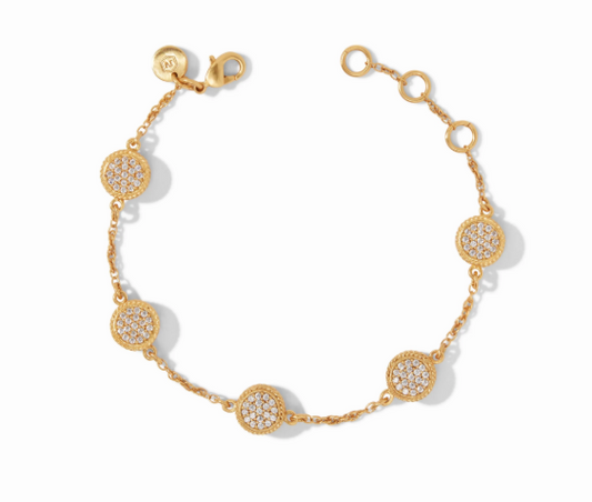 Julie Vos Windsor Delicate Bracelet in Pave Cubic Zirconia