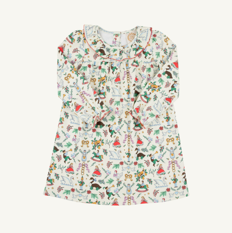 The Beaufort Bonnet Company Ramona Ruffle Dress in 12 Days of Christmas