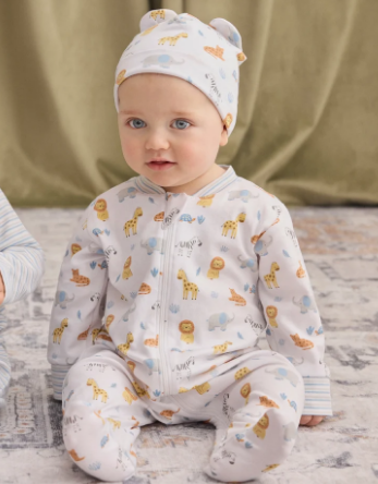 Kissy Kissy Hat with Novelty Print in Jungle Hang Out