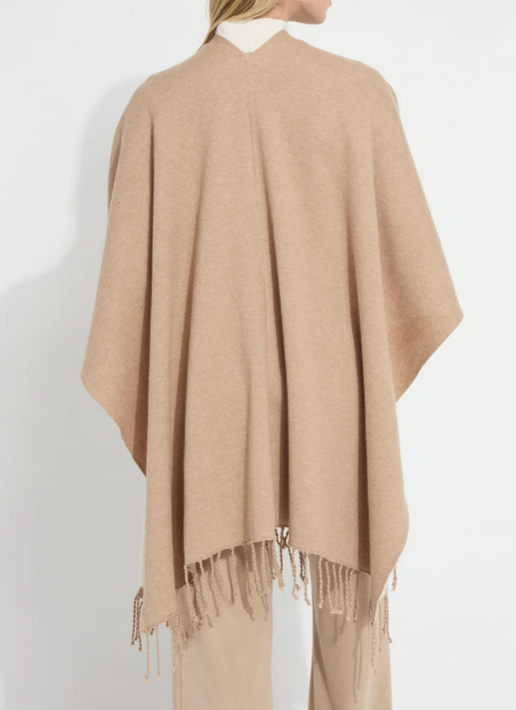 Lysse Basilia Double Face Reversable Wrap in Warm Biscuit/Buttercream
