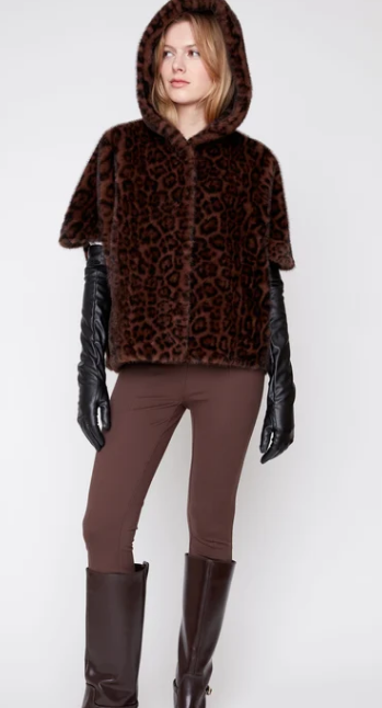 Renuar Cape Jacket in Chestnut