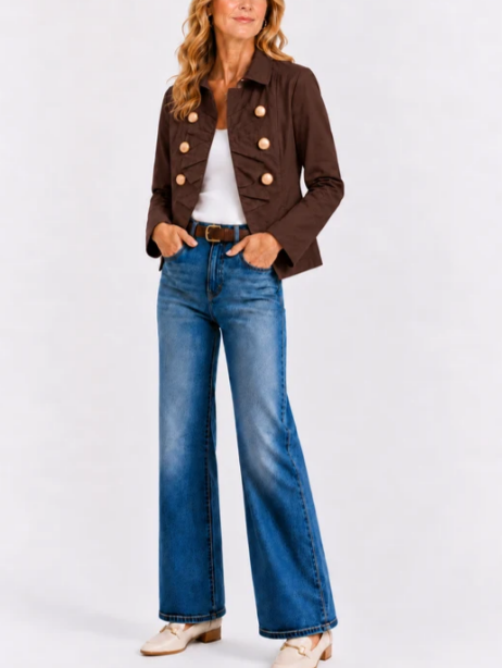 Burgess The Victoria Short Trench Coat in Cocoa