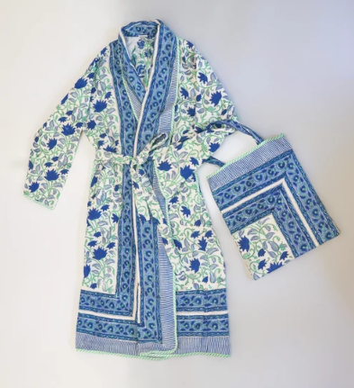 Cosanila Robe Reversible in Blue