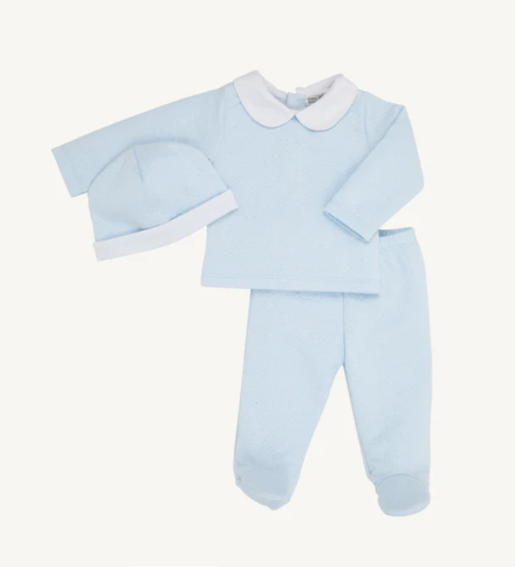 The Beaufort Bonnet Company Harts Hold Me Pima Set in Buckhead Blue