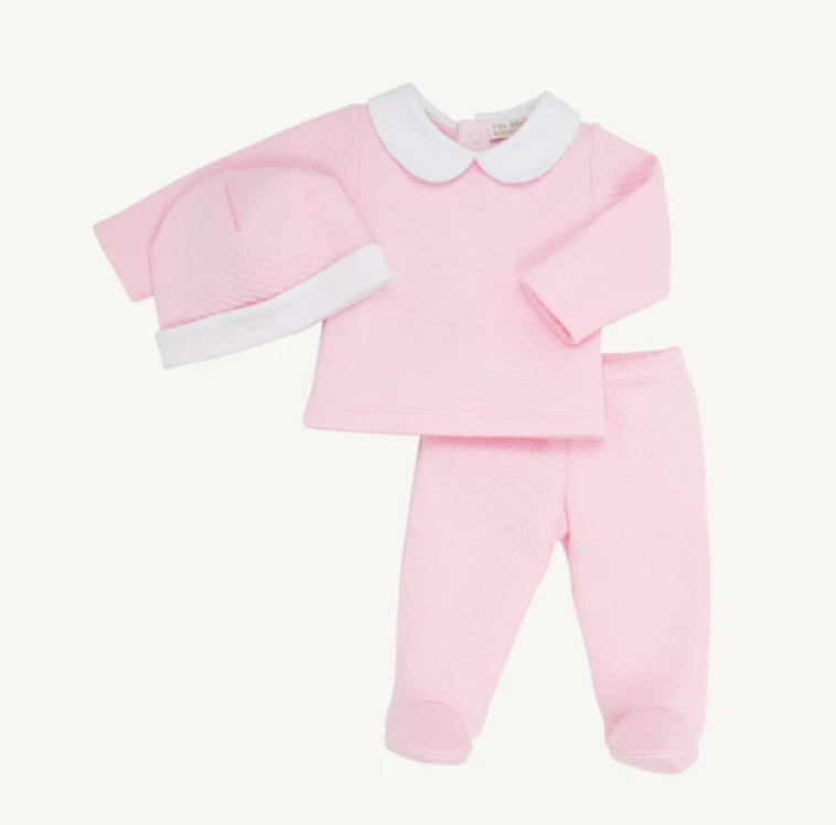 The Beaufort Bonnet Company Harts Hold Me Pima Set in Palm Beach Pink