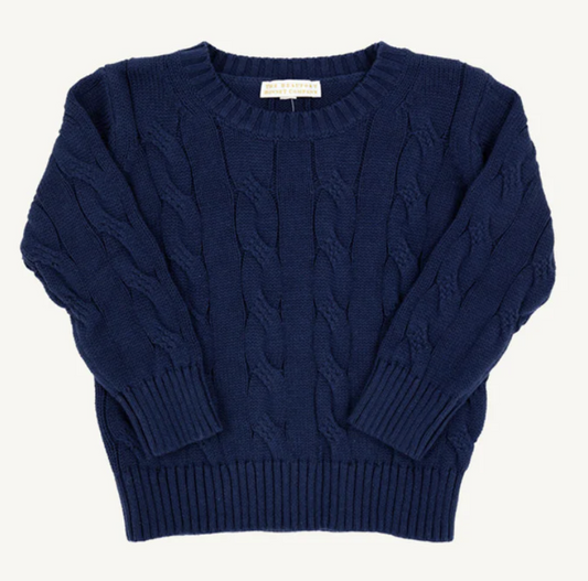 The Beaufort Bonnet Company Crawford Crewneck in Nantucket Navy