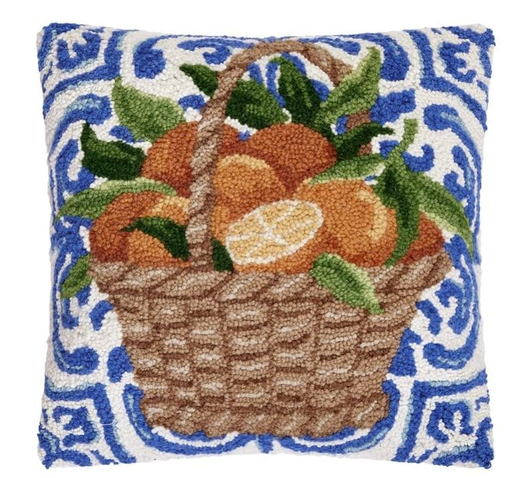 Peking Handicraft Mediterranean Oranges Pillow