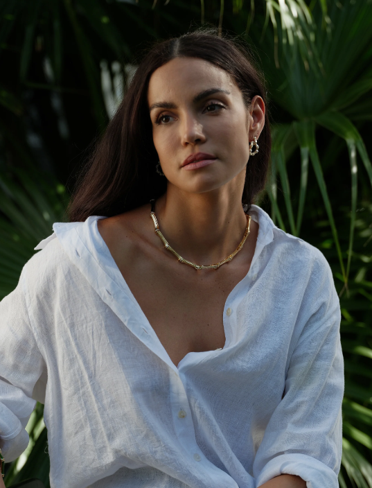 Anabel Aram Bamboo Necklace