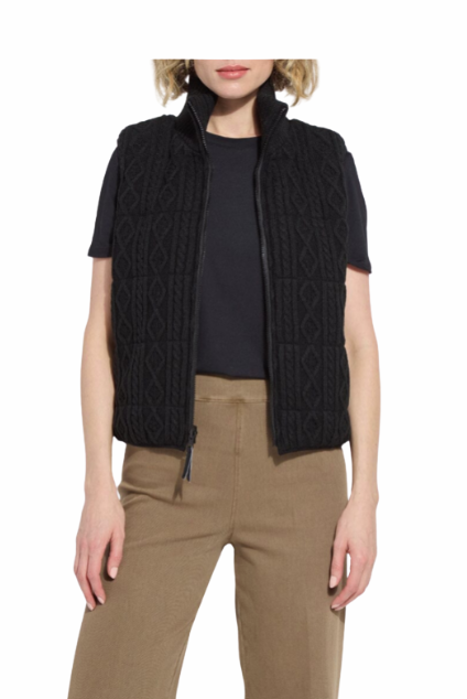 Lysse:  Reversible Puffer Sweater Vest - Prudence