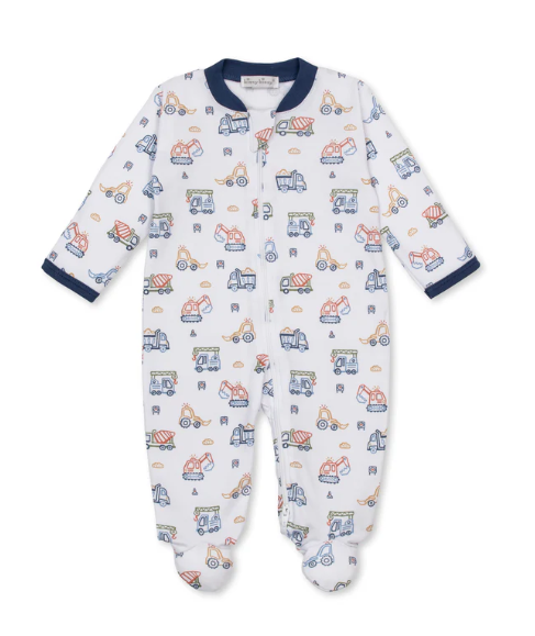 Kissy Kissy Footie with Zip Print