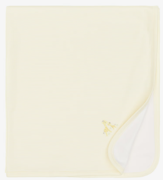Kissy Kissy Blanket with Embroidery in Giraffe Love
