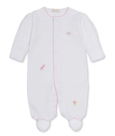 Kissy Kissy Footie Hand Embroidered - Jungle Hangout