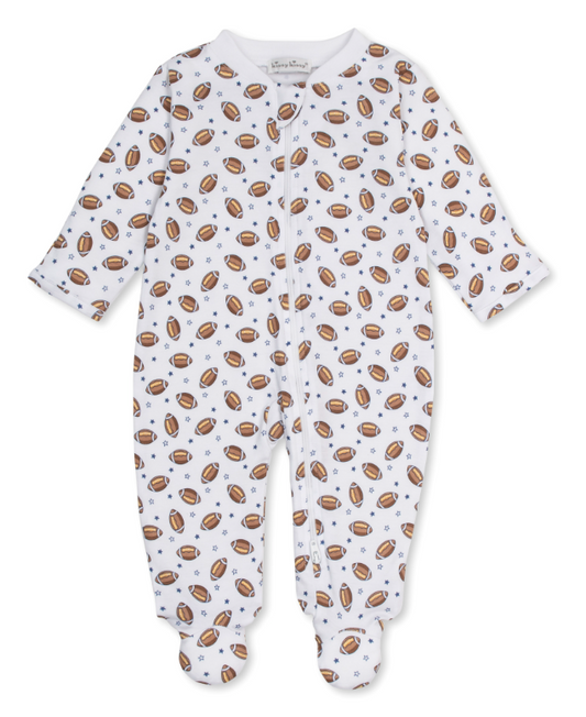 Kissy Kissy Footie with Zip Print