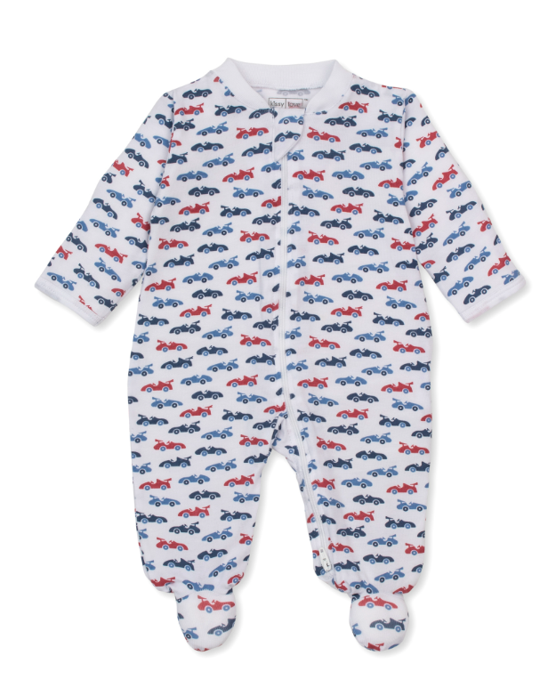Kissy Kissy Footie with Zip Print
