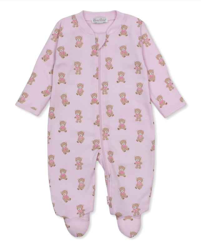 Kissy Kissy Footie with Zip in Teddy Bear Club