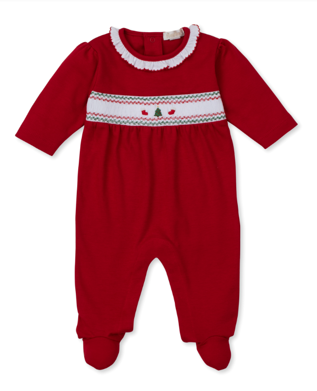 Kissy Kissy Footie with Hand Smocking