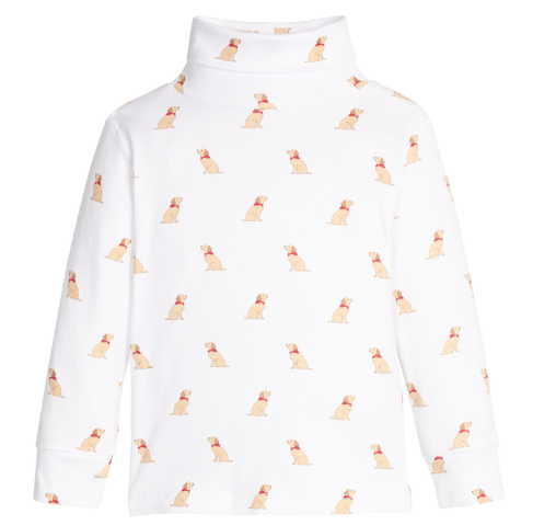 Little English Printed Turtleneck