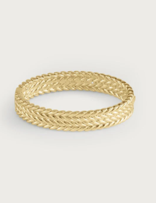 Anabel Aram Cheval Thick Braid Hinged Bangle