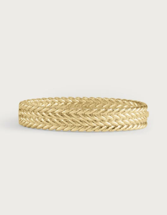 Anabel Aram Cheval Thick Braid Hinged Bangle