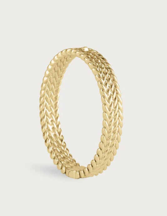 Anabel Aram Cheval Thick Braid Hinged Bangle