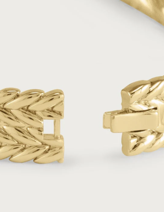 Anabel Aram Cheval Thick Braid Hinged Bangle