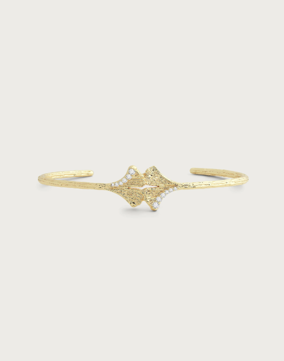 Anabel Aram Ginkgo Leaves Bangle