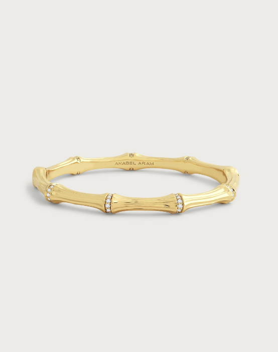 Anabel Aram Bamboo Hinged Bangle