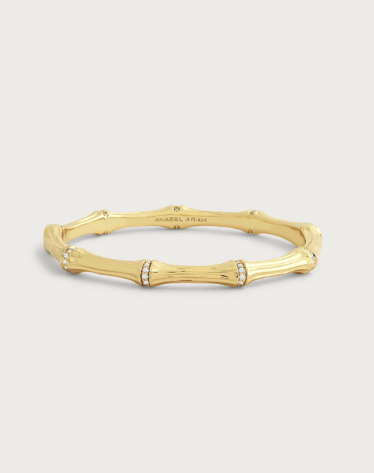 Anabel Aram Bamboo Hinged Bangle