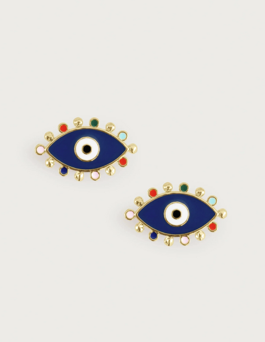 Anabel Aram Milos Evil Eye Studs