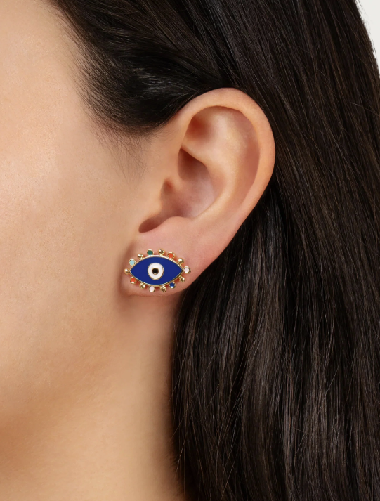 Anabel Aram Milos Evil Eye Studs