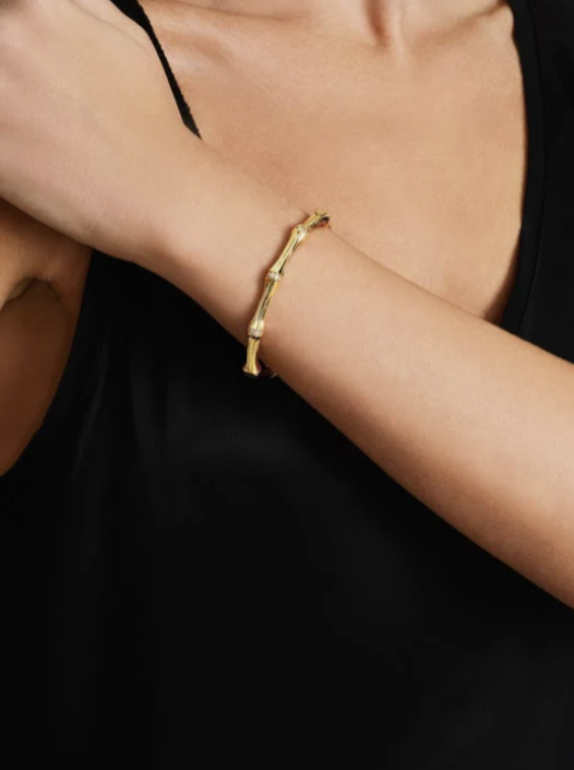 Anabel Aram Bamboo Hinged Bangle