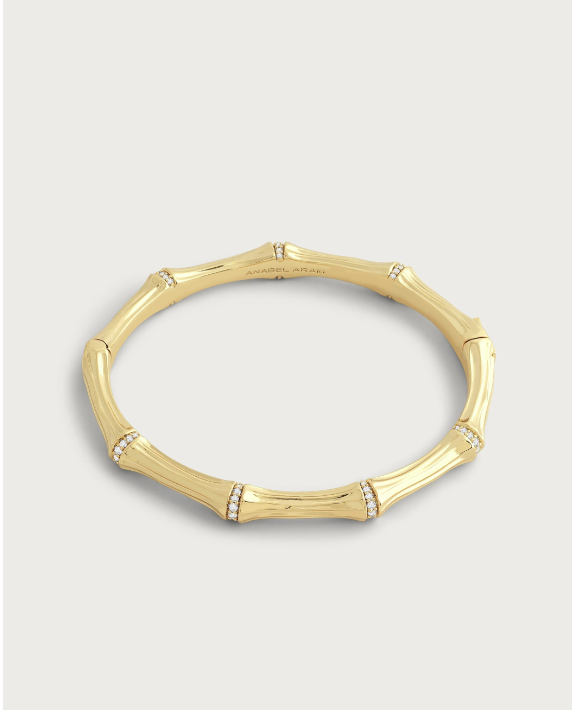 Anabel Aram Bamboo Hinged Bangle
