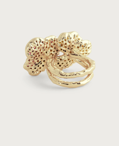 Anabel Aram Orchid Double Pink Pave Ring