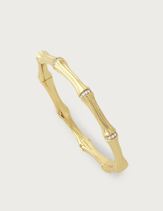 Anabel Aram Bamboo Hinged Bangle