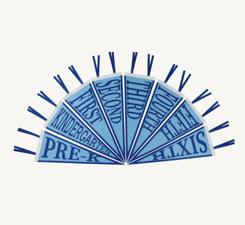 The Beaufort Bonnet Company Picture Perfect Pennant in Brookline Blue