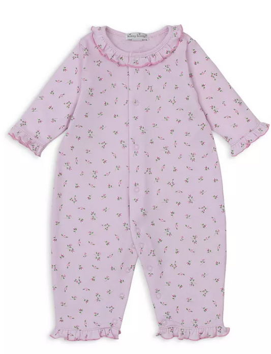 Kissy Kissy Sleeveless Playsuit Hand Embroidered in Cottage Roses