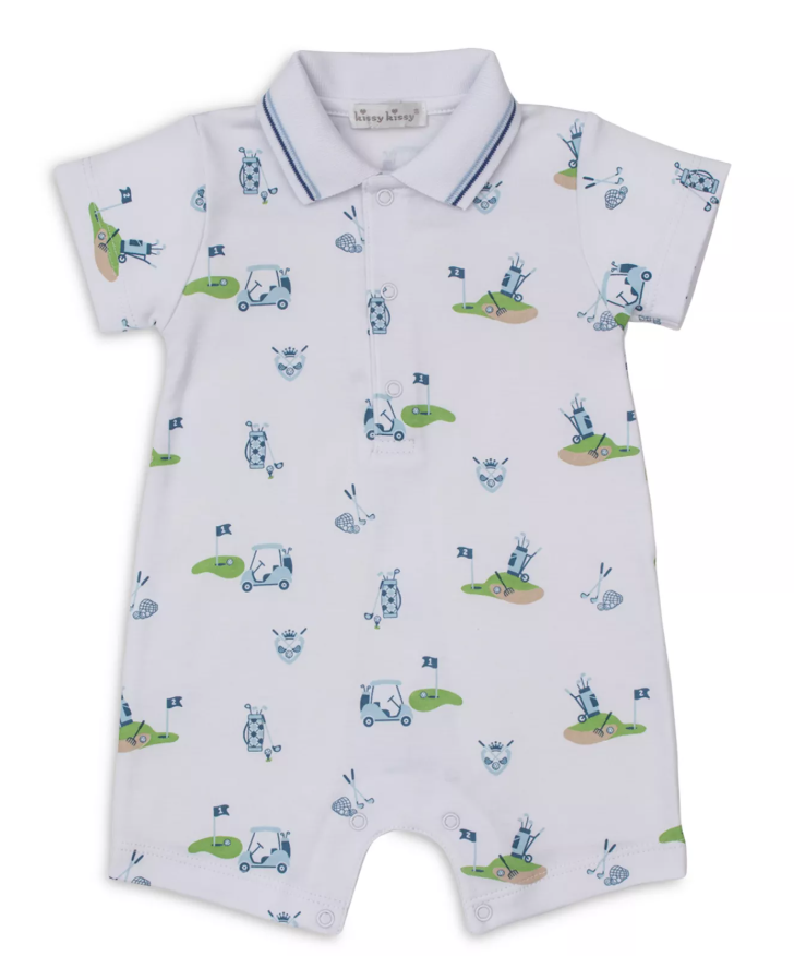 Kissy Kissy Short Playsuit in Golf Championship