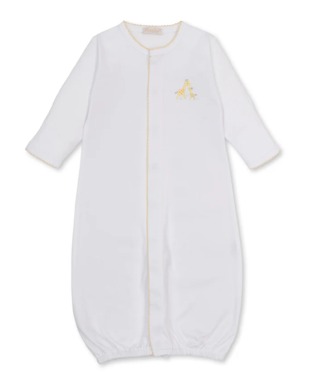 Kissy Kissy Convertible Gown with Hand Embroidery in Giraffe Love