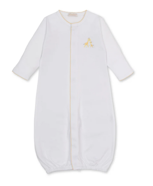 Kissy Kissy Convertible Gown with Hand Embroidery in Giraffe Love