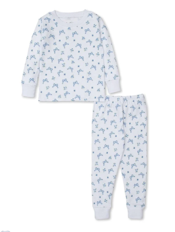 Kissy Kissy Pajama Set Snug Print in Delicate Blooming Bows