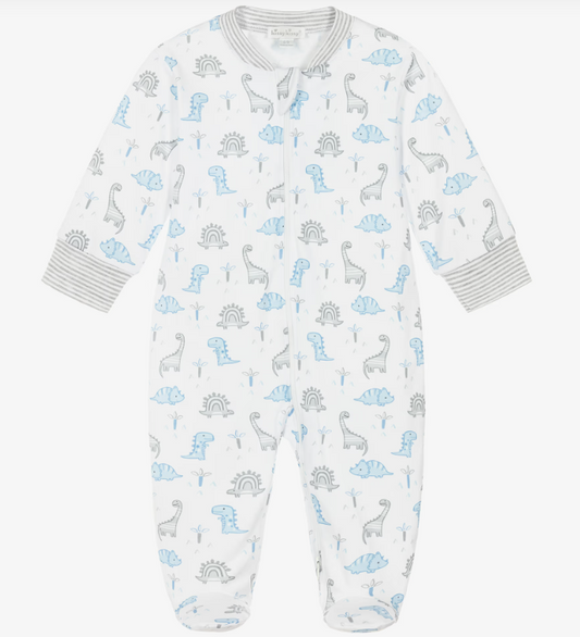 Kissy Kissy Footie with Zip in Dinosaur Territory