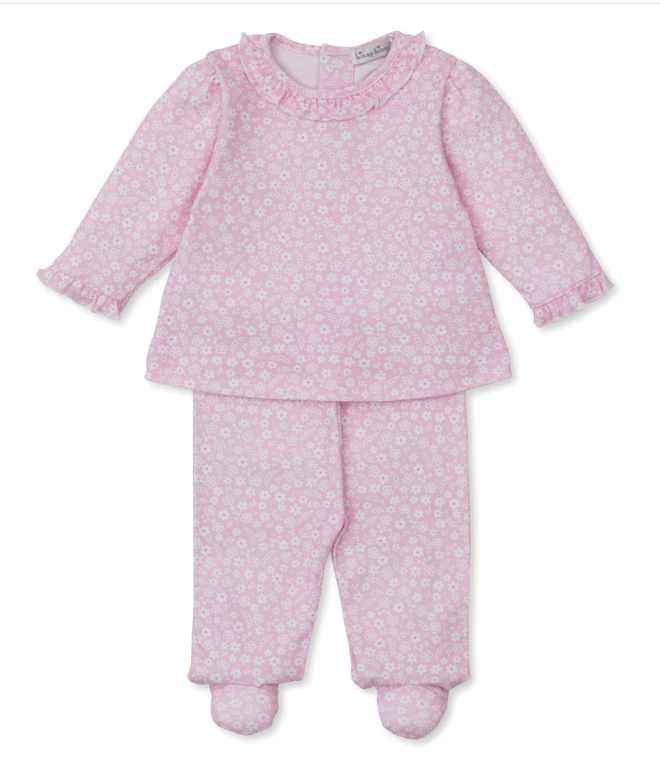 Kissy Kissy Playsuit Print Fall Blooms in Pink