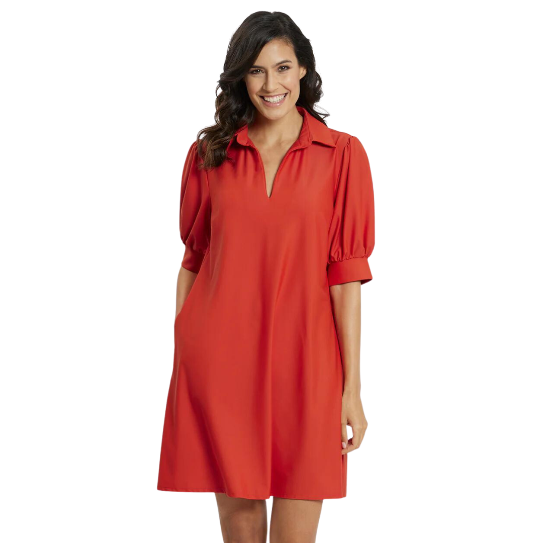 Jude Connally Emerson Dress Jude Cloth in Paprika