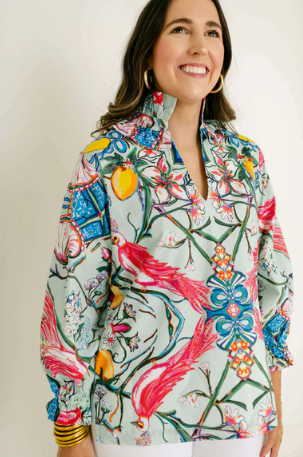 House of MBR Harper Top in Mint Chinois