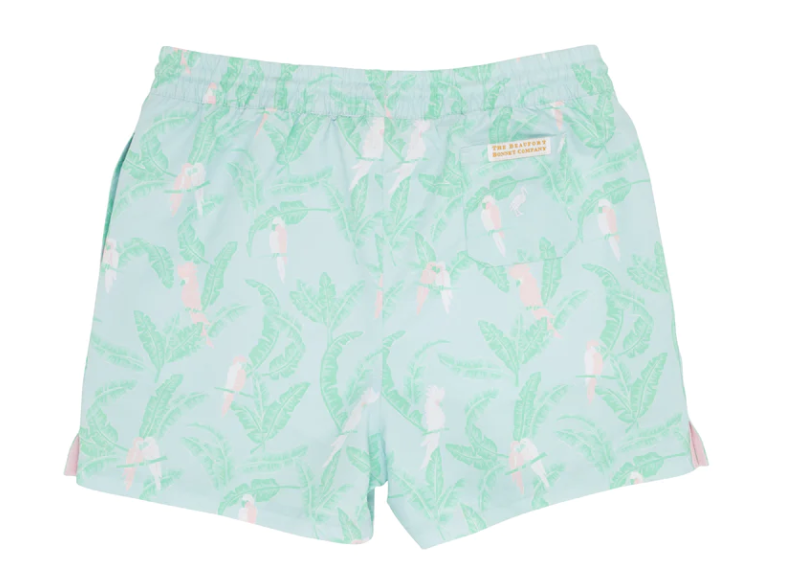 TBBC Tortola Swim Trunks in Parrot Island Palms