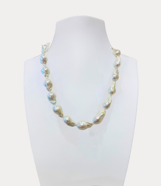 Artisan Necklace with Fresh Water Pearls
