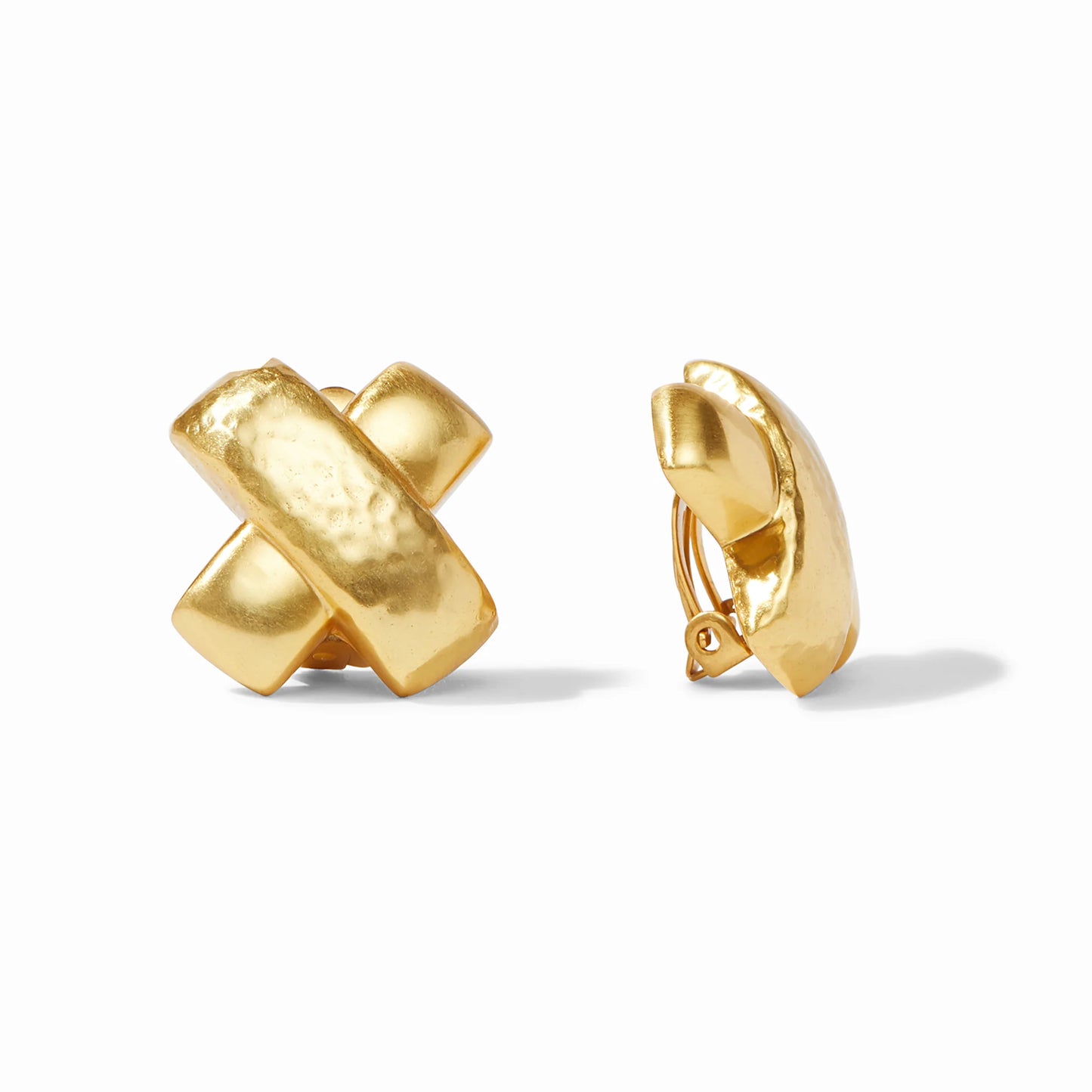 Julie Vos Catalina X Clip-On Gold Earring